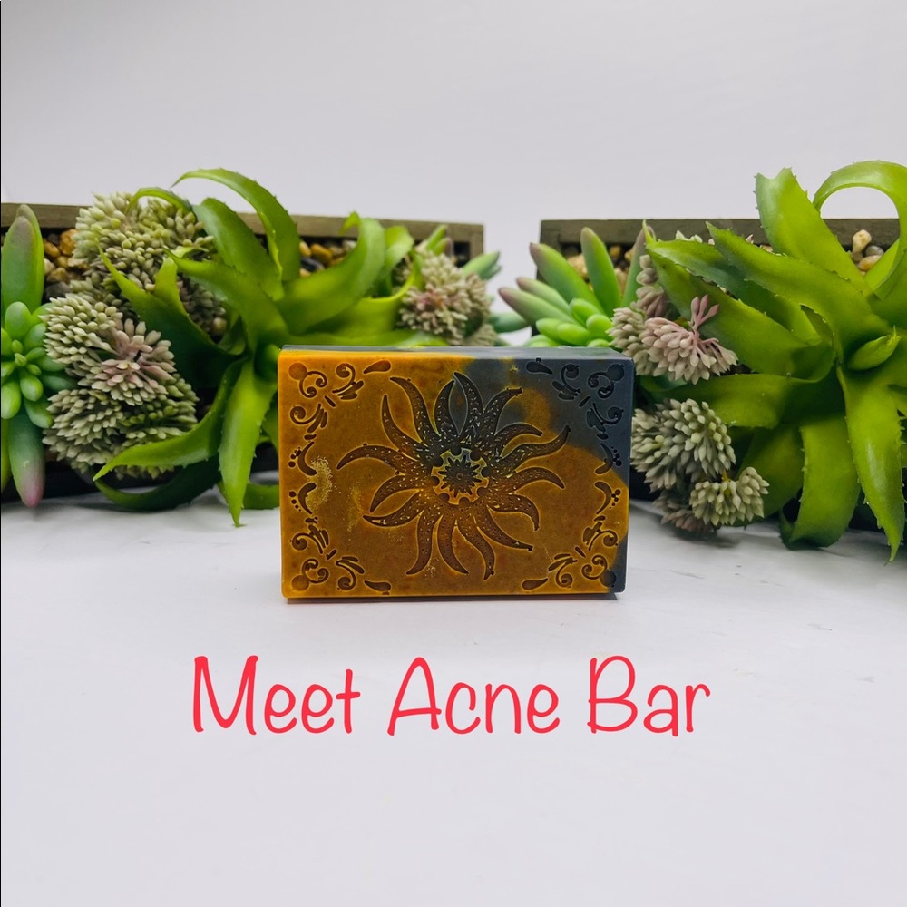 Acne Bar Goatmilk Soap,Turmeric ,tea tree,charcoal